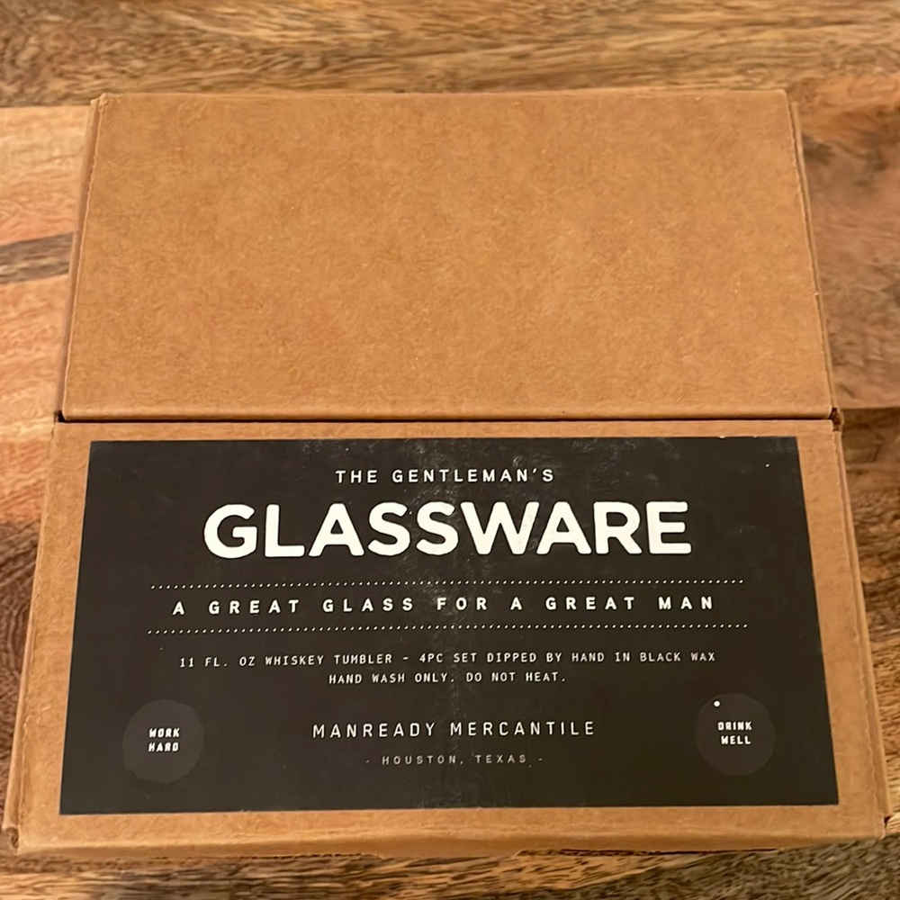 THE GENTLEMAN'S GLASSWARE | BLACK WAX DIPPED WHISKEY GLASSES